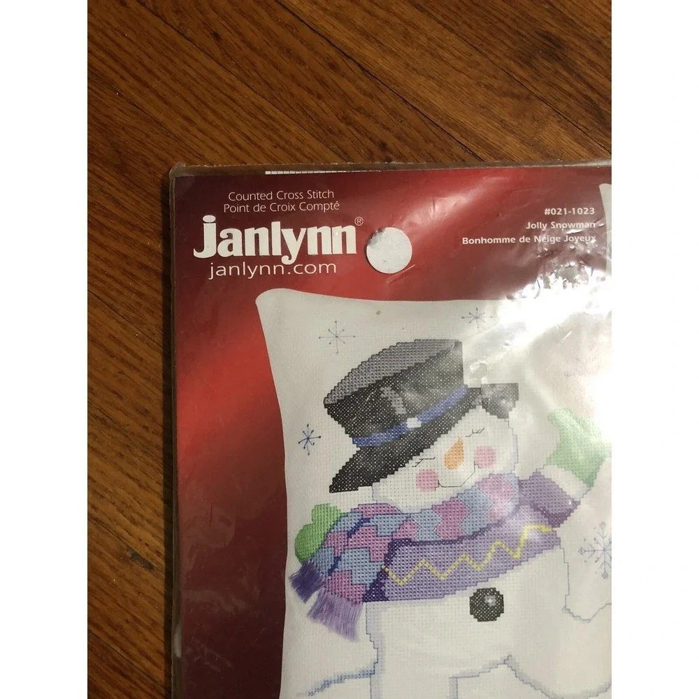 Janlynn Counted Cross Stitch Jolly Snowman 10